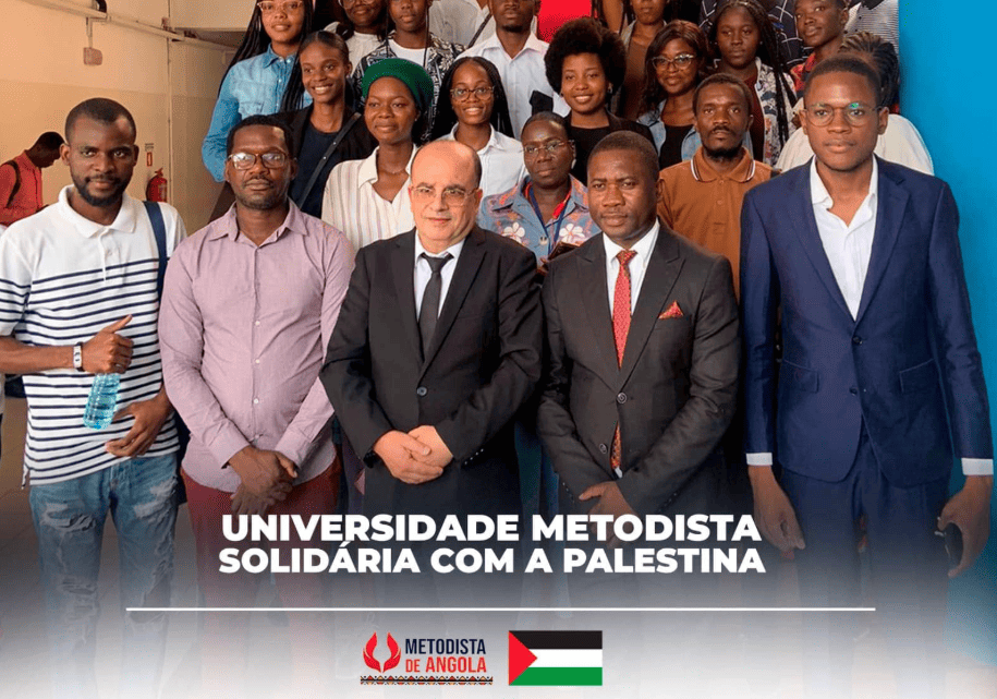 Metodista recebe embaixador da Palestina em Angola, Jubrael George Bishara Shomali.